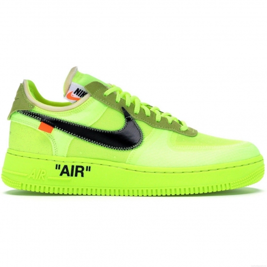 Nike Air Force 1 Low Off-White Volt - Click Image to Close