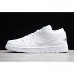 2019 Nike Air Jordan 1 Low White/Black 553560-101 For Sale