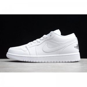 2019 Nike Air Jordan 1 Low White/Black 553560-101 For Sale