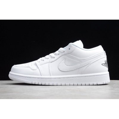 2019 Nike Air Jordan 1 Low White/Black 553560-101 For Sale