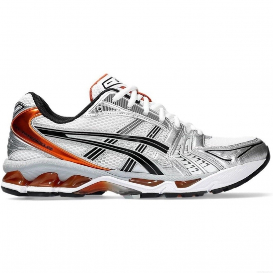 ASICS Gel-Kayano 14 White Piquant Orange - Click Image to Close