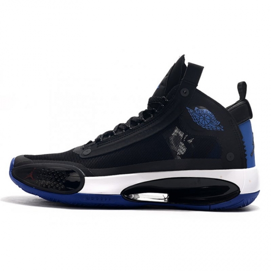 2019 Air Jordan 34 XXXIV Black/Royal Blue-White For Sale - Click Image to Close