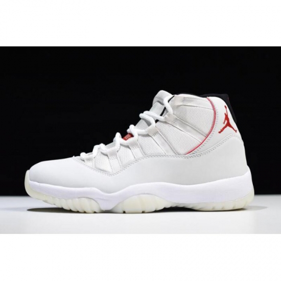 Air Jordan 11 Platinum Tint/Sail-University Red 378037-016 - Click Image to Close
