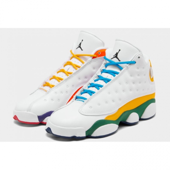 2020 Air Jordan 13 GS "Playground" White/Black-Court Purple-Tota - Click Image to Close
