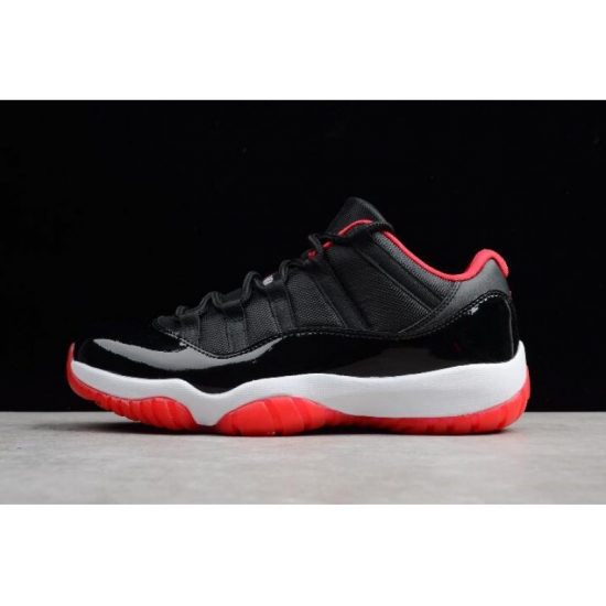 Air Jordan 11 Retro Low "Bred" Black/True Red-White 528895-012 - Click Image to Close