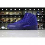Cheap Air Jordan 12 "Blue Suede" Deep Royal Blue/White-Metallic