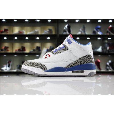 Air Jordan 3 "True Blue" White/Fire Red-True Blue 854262-106 Men