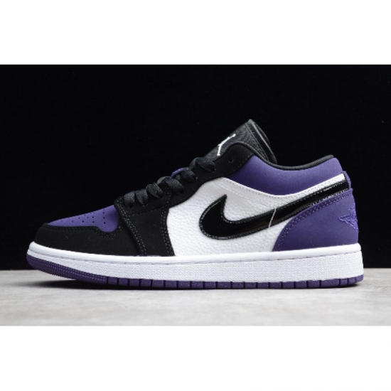 2019 Air Jordan 1 Low "Court Purple" 553558-125 Free Shipping - Click Image to Close