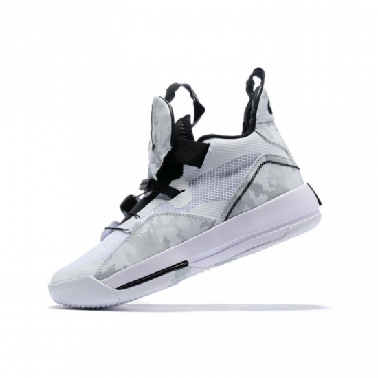 2019 Air Jordan 33 XXXIII White/Black-Grey For Sale - Click Image to Close