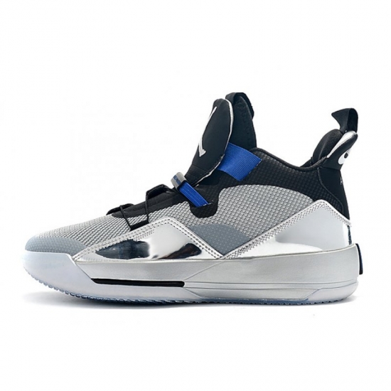 2019 Air Jordan 33 "All-Star" Black/Metallic Silver AQ8830-005 - Click Image to Close
