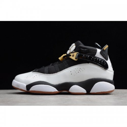 2019 Air Jordan 6 Rings GG White/Black-Metallic Gold-Gum 323399-