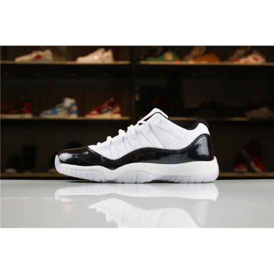 2018 Air Jordan 11 Low "Easter" White/Emerald Rise-Black Men's a - Click Image to Close