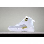 Kid's Air Jordan 12 OVO "White" White/Metallic Gold