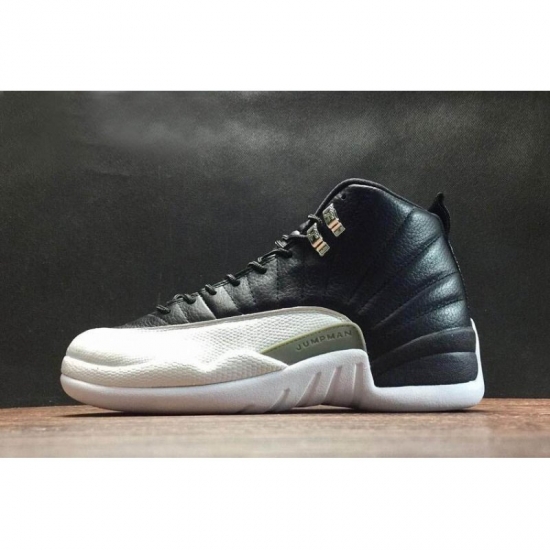 Air Jordan 12 Retro "Playoffs" Black/White-Varsity Red Men's and - Click Image to Close