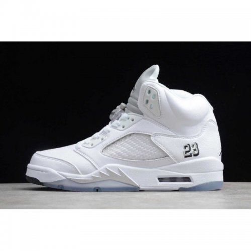 2020 Air Jordan 5 Retro "Metallic White" 136027-130 For Sale