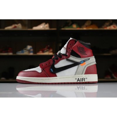 OFF-WHITE x Air Jordan 1 Retro High OG 10X White/Black-Varsity R