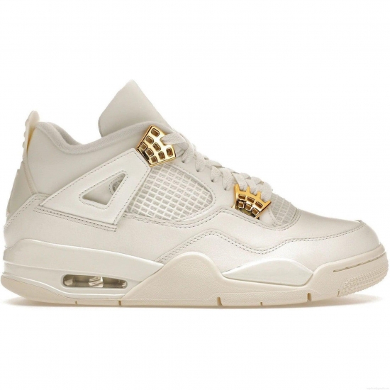 Jordan 4 Retro Metallic Gold (Women's) - Click Image to Close