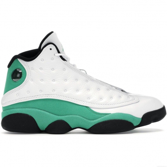 Jordan 13 Retro White Lucky Green - Click Image to Close