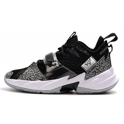 2020 Jordan Why Not Zer0.3 Black Cement Elephant Print For Sale