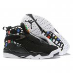 2019 Air Jordan 8 "Quai 54" Black/White-Multi-Color CJ9218-001