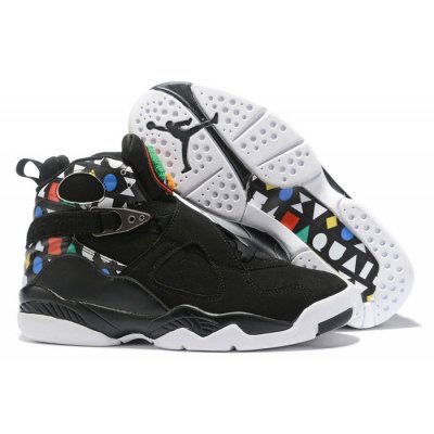 2019 Air Jordan 8 "Quai 54" Black/White-Multi-Color CJ9218-001