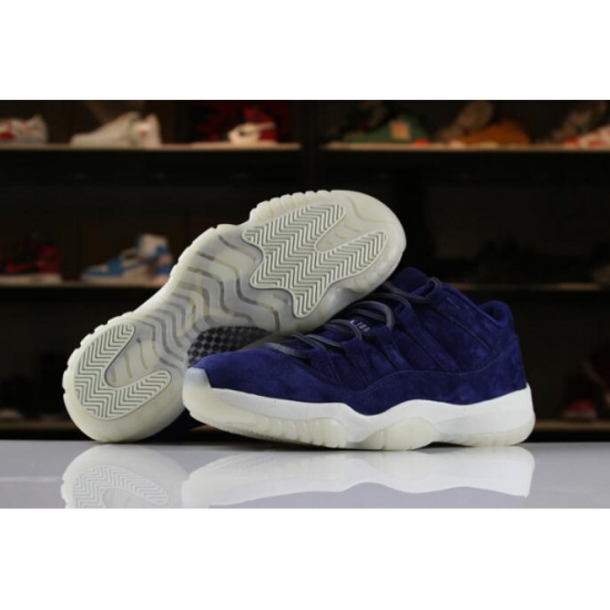 2018 Air Jordan 11 XI Low "RE2PECT" Binary Blue/Sail-Binary Blue - Click Image to Close