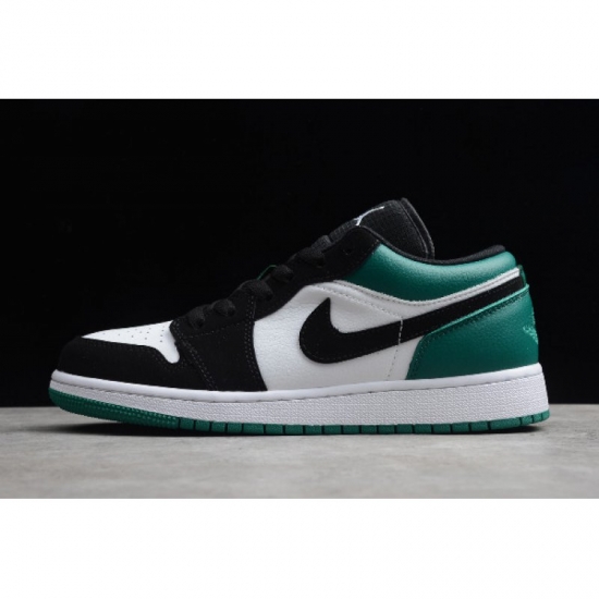 2019 Air Jordan 1 Low White/Black-Mystic Green-Hyper Pink 553560 - Click Image to Close