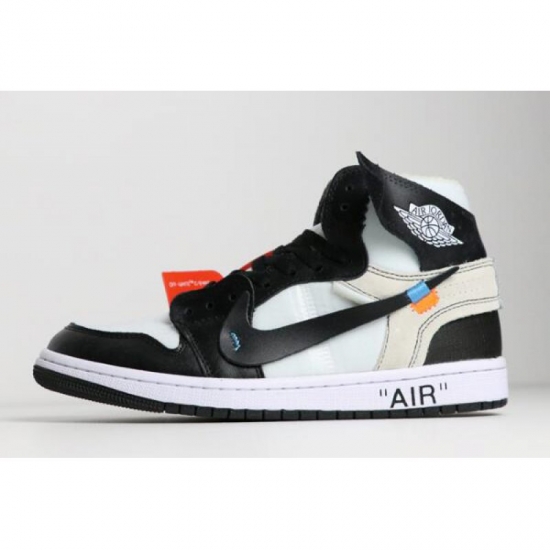 Off-White x Nike Air Jordan 1 Black/White AA3834-102 Free Shippi - Click Image to Close