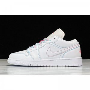 2020 Air Jordan 1 Low GS White/Aurora Green-Soar 554723-101