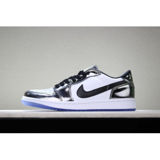 New Air Jordan 1 Low "Pass The Torch" Chrome/White-Turbo Green-B - Click Image to Close