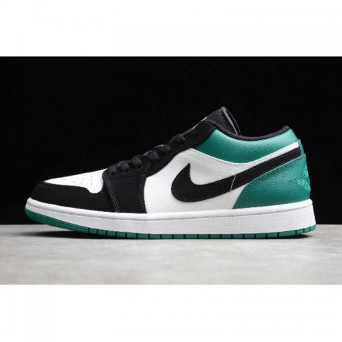 2019 Wmns Air Jordan 1 Low "Mystic Green" White/Black-Mystic Gre
