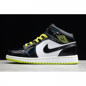 2019 Air Jordan 1 Mid SE GS Black Cyber Mystic Green BQ6931-003