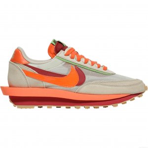 Nike LD Waffle sacai CLOT Kiss of Death Net Orange Blaze