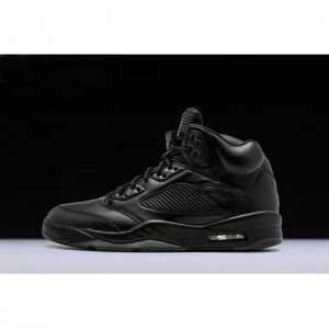 New Air Jordan 5 Premium "Flight Jacket" Black/Black/Black 88143