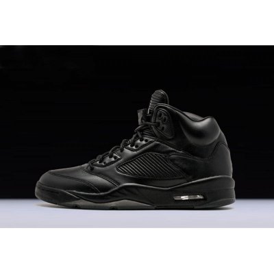 New Air Jordan 5 Premium "Flight Jacket" Black/Black/Black 88143