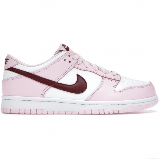 Nike Dunk Low Pink Foam Red White (GS) - Click Image to Close