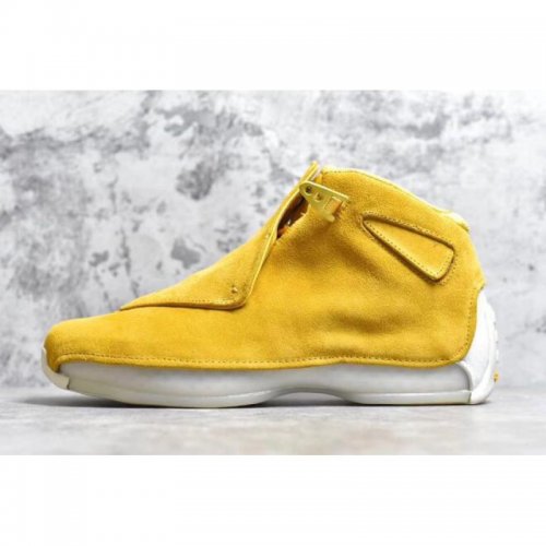 Air Jordan 18 "Yellow Suede" Yellow Ochre/Sail AA2494-701