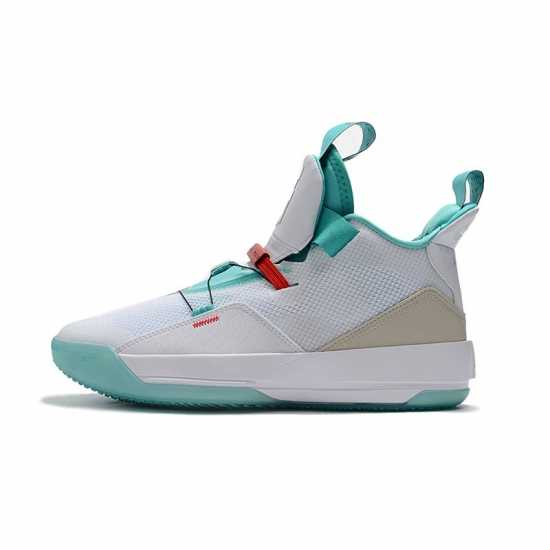 Air Jordan 33 "Guo Ailun" PE White/Jade-Red AQ8830-101 - Click Image to Close