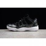 New Air Jordan 11 Retro Low "Barons" Black/Metallic Silver-White