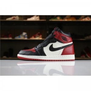Air Jordan 1 High OG "Bred Toe" Gym Red/Black-Summit White For S