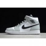 2020 Air Jordan 1 Mid "Light Smoke Grey" 554724-092 For Sale