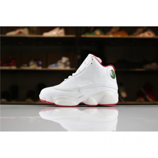 Kid's Air Jordan 13 "History of Flight" White/Metallic Silver-Un - Click Image to Close