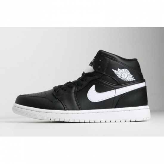 New Air Jordan 1 Mid Black/White-White 554724-038 For Sale - Click Image to Close