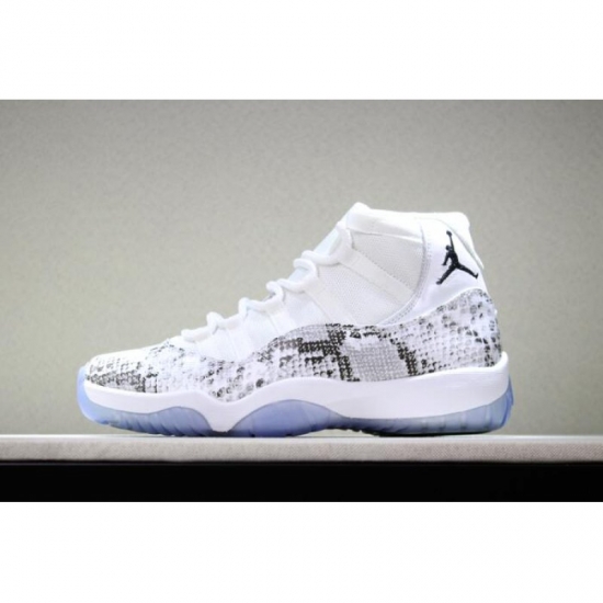 2018 New Air Jordan 11 "White Snakeskin" Men's Size Shoes - Click Image to Close