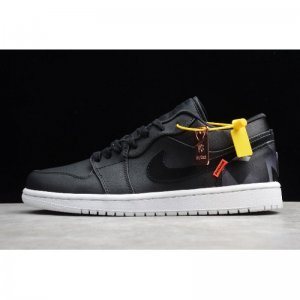 2019 Nike Air Jordan 1? Low PSG? Paris Saint-Germain Black/Infra