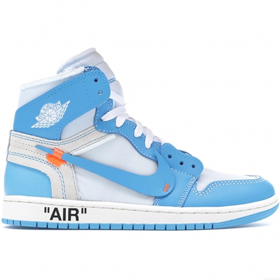 Jordan 1 Retro High Off-White University Blue - Click Image to Close
