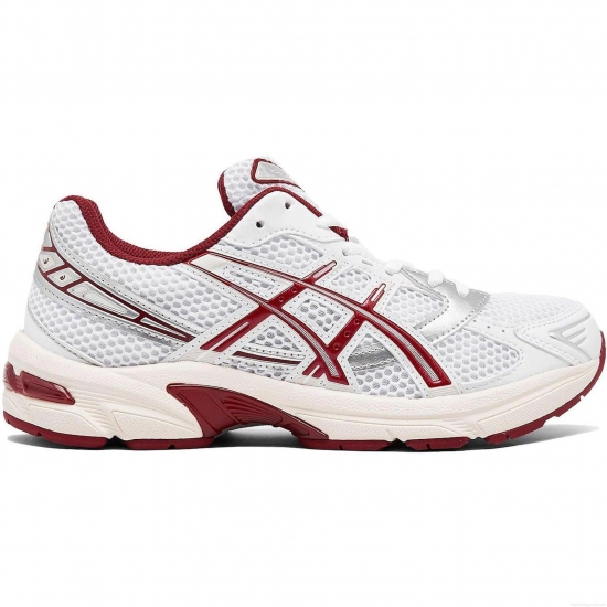 ASICS Gel-1130 White Red Dahlia (Women's) - Click Image to Close