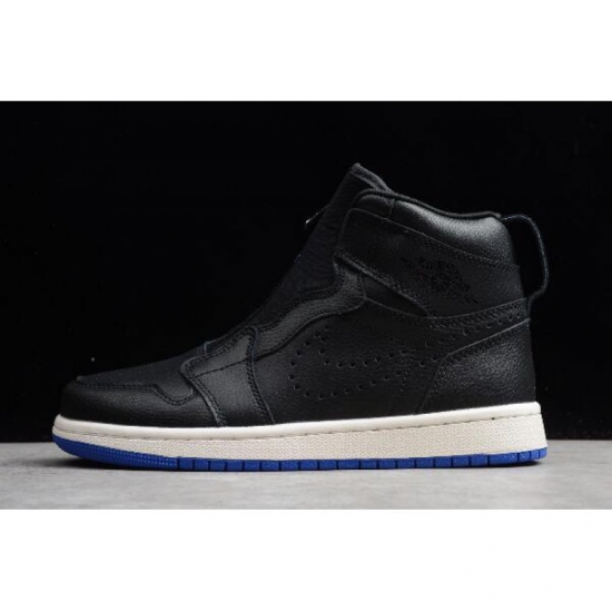 Air Jordan 1 High Zip Black/Hyper Royal-Sail AR4833-001 - Click Image to Close