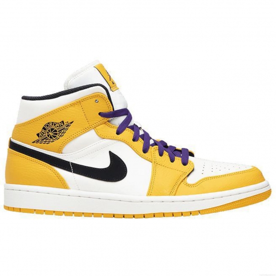 Jordan 1 Mid SE Lakers - Click Image to Close