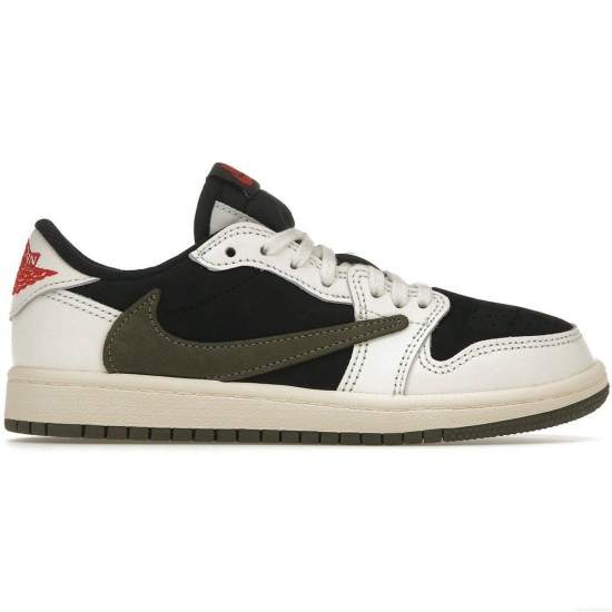 Jordan 1 Retro Low OG SP Travis Scott Olive (PS) - Click Image to Close